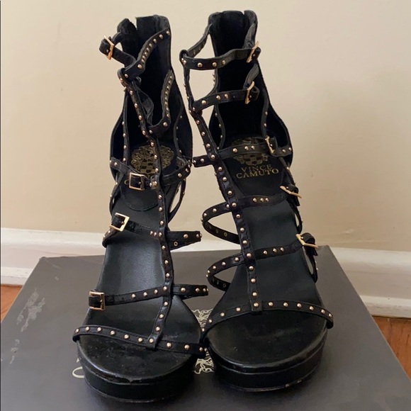 VINCE CAMUTO, Revelli Studded Gladiator Heels - Picture 5 of 8